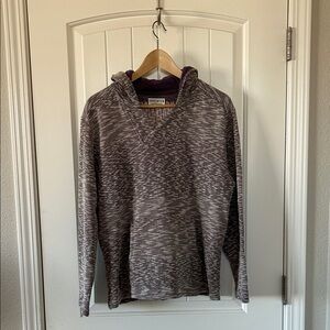 Hang Ten V-Neck Sweater in purple and white